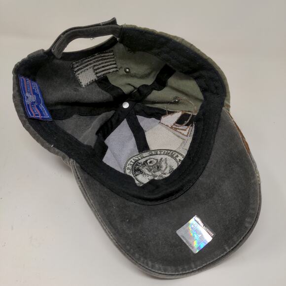 Eagle Crest U.S. Army Strapback Hat Gray OSFM Embroidered Logo - Picture 10 of 12